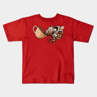 coffee cup palm Kids T-Shirt